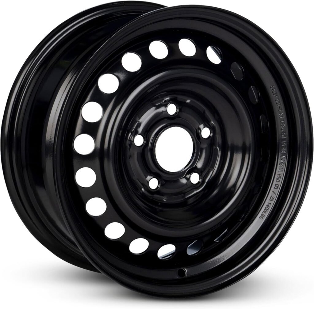 For 13-15 Honda Civic 15 Inch Black Steel Rim - OE Direct Replacement - Road Ready Car Wheel
