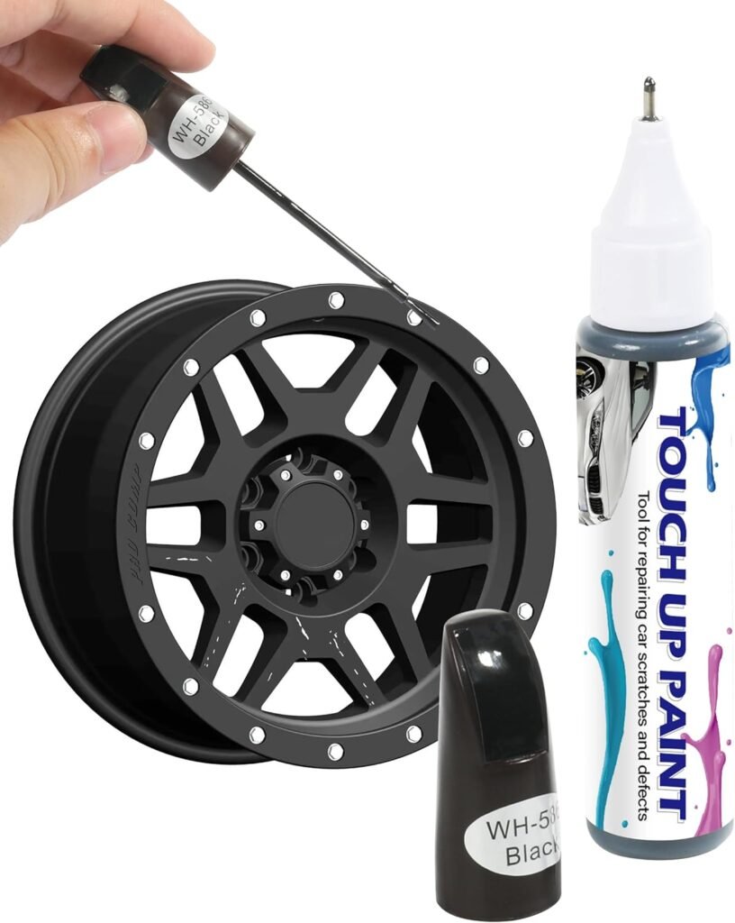 Car Paint,Touch Up Paint,Car Accessories Wheel Touch Up Paint,Wheel Repair Kit,Rim Scratch Repair Pen,Two-In-One Rim Paint for Automotive Scratch Repair (Silver)