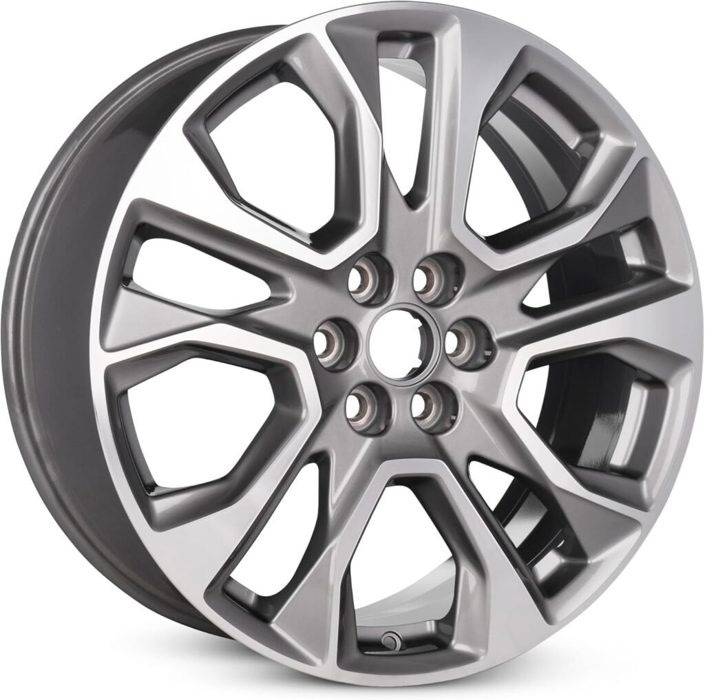 Compatible with 2020-2021 Chevrolet Traverse 20 Inch Machined Face with Painted Inlay Gray Alloy - New OEM Rim - Road Ready Car Wheel