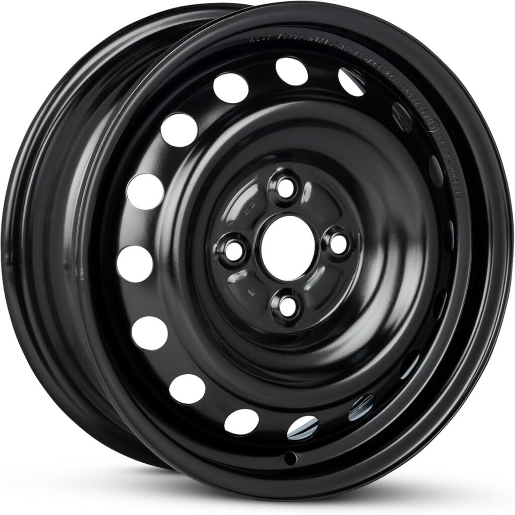 For 06-12 Toyota Yaris 12-19 Prius 15 Inch Black Steel Rim - OE Direct Replacement - Road Ready Car Wheel