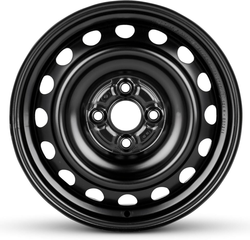 For 06-12 Toyota Yaris 12-19 Prius 15 Inch Black Steel Rim - OE Direct Replacement - Road Ready Car Wheel