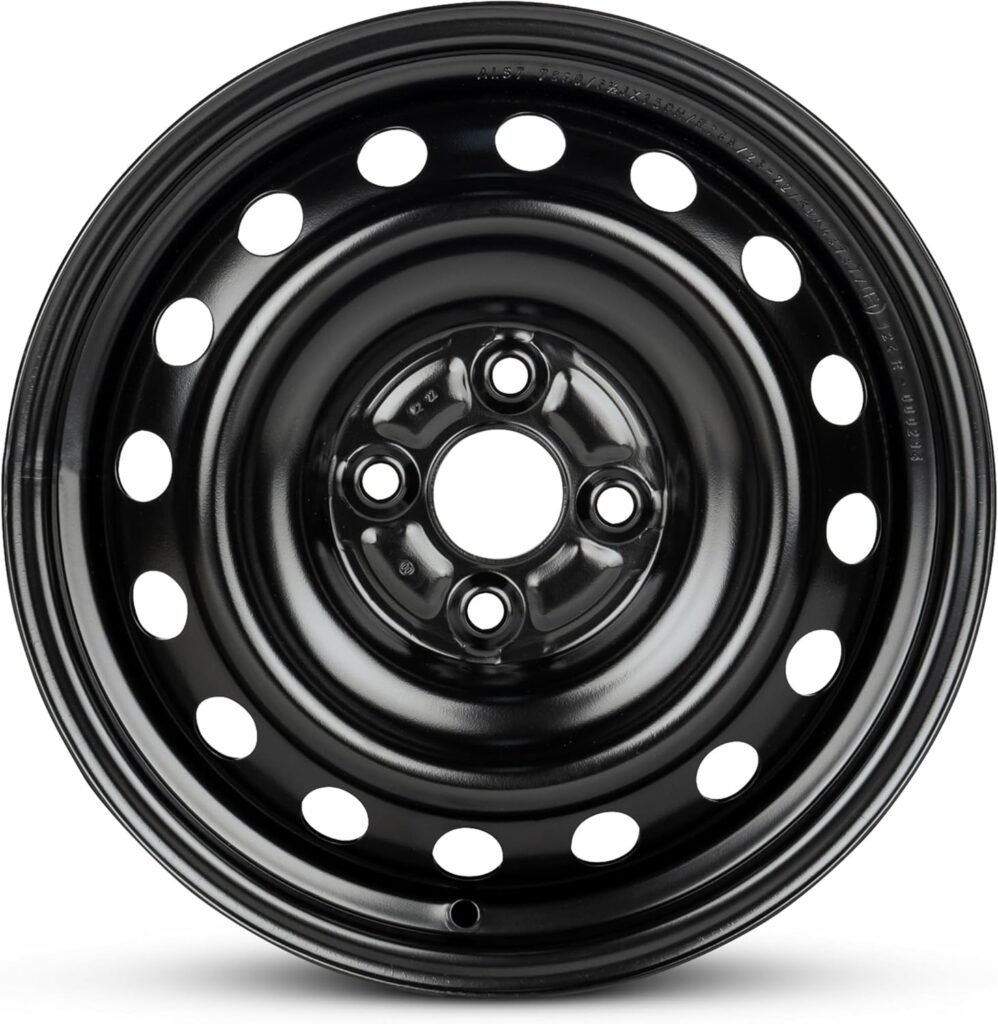 For 06-12 Toyota Yaris 12-19 Prius 15 Inch Black Steel Rim - OE Direct Replacement - Road Ready Car Wheel